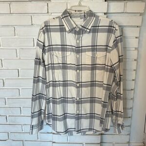 American Eagle Outfitters Flannel Shirt Super Soft Men M Long Sleeve Button Up
